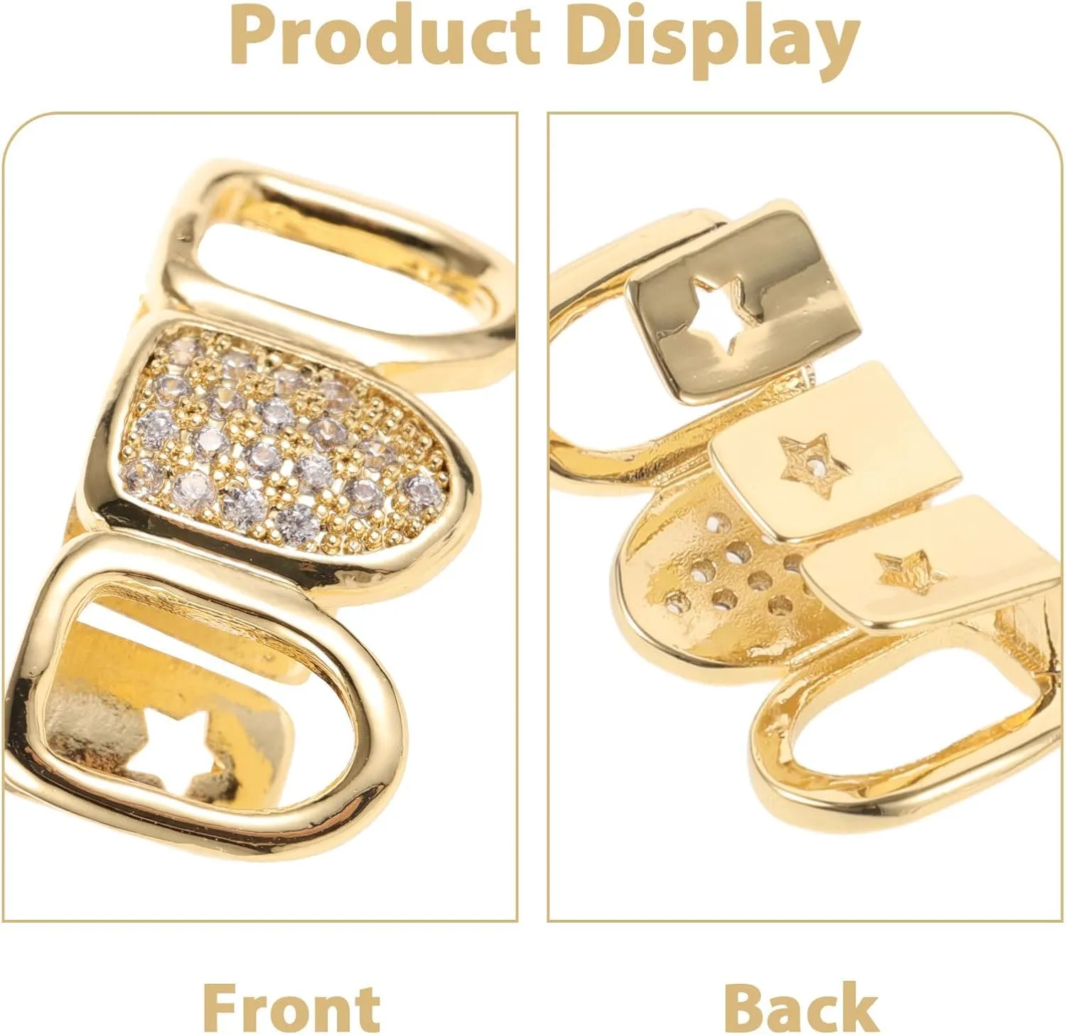 Gold Zircon Braces Gold Grills Mouth Teeth Gold Tooth Cap Gold Teeth Grills Hip Hop Mouth Grills Teeth