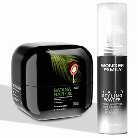 Growth & Styling for Men – Raw Batana Oil Paste for Hair Growth – Hair Styling Powder for Men with Texturizer, Volumizer Effects – Professional Barber Accessories – Essential Hair Care Tools