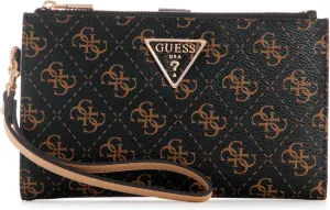 GUESS Laurel Double Zip Organizer Wallet, Brown Logo