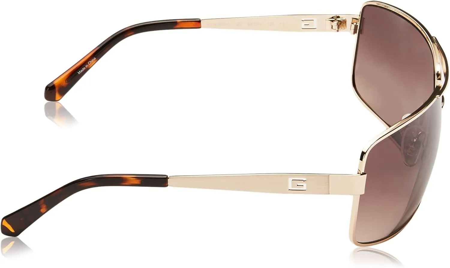GUESS Men's Wrapped Navigator Pilot Sunglasses