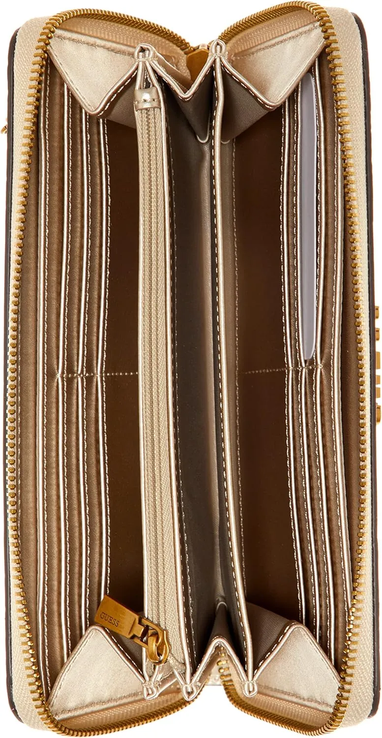 GUESS Women's Laurel Large Zip Around Wallet, Clutch