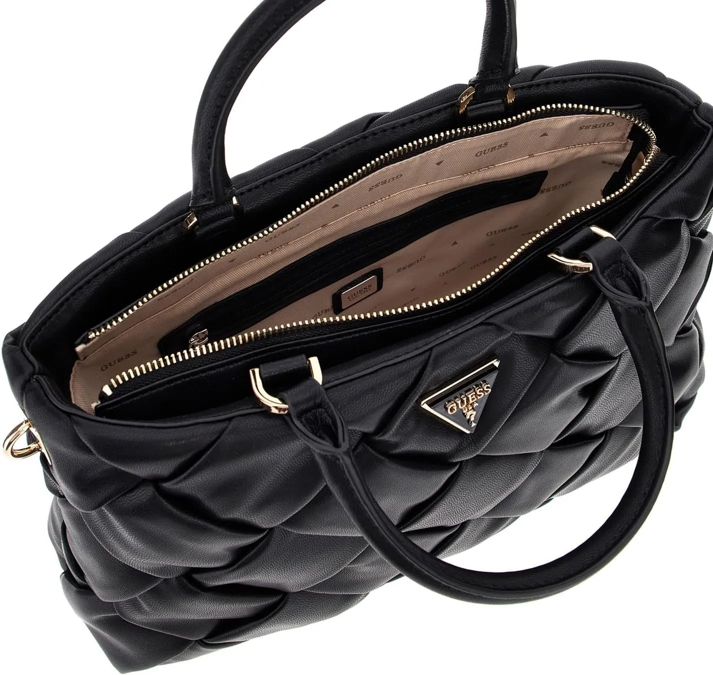 GUESS Zaina Woven Girlfriend Satchel