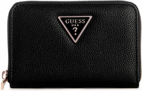 GUESS Meridian Medium Zip Around Wallet, Black