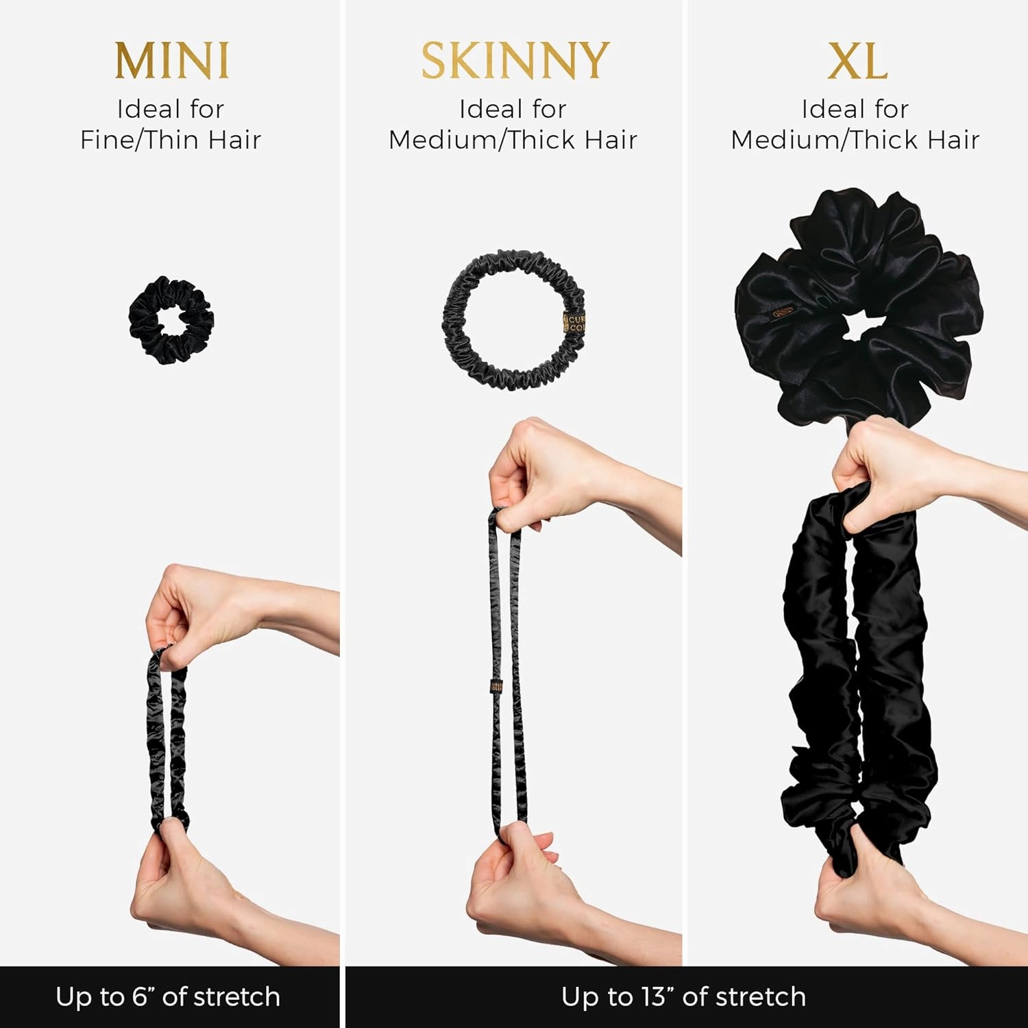 Hair Scrunchies for Women, Extra Large Silk Scrunchies for Curly Hairs, Silk Ties No Damage for Thick Hair, Ponytail Holders - Hot Pink Peony, XL