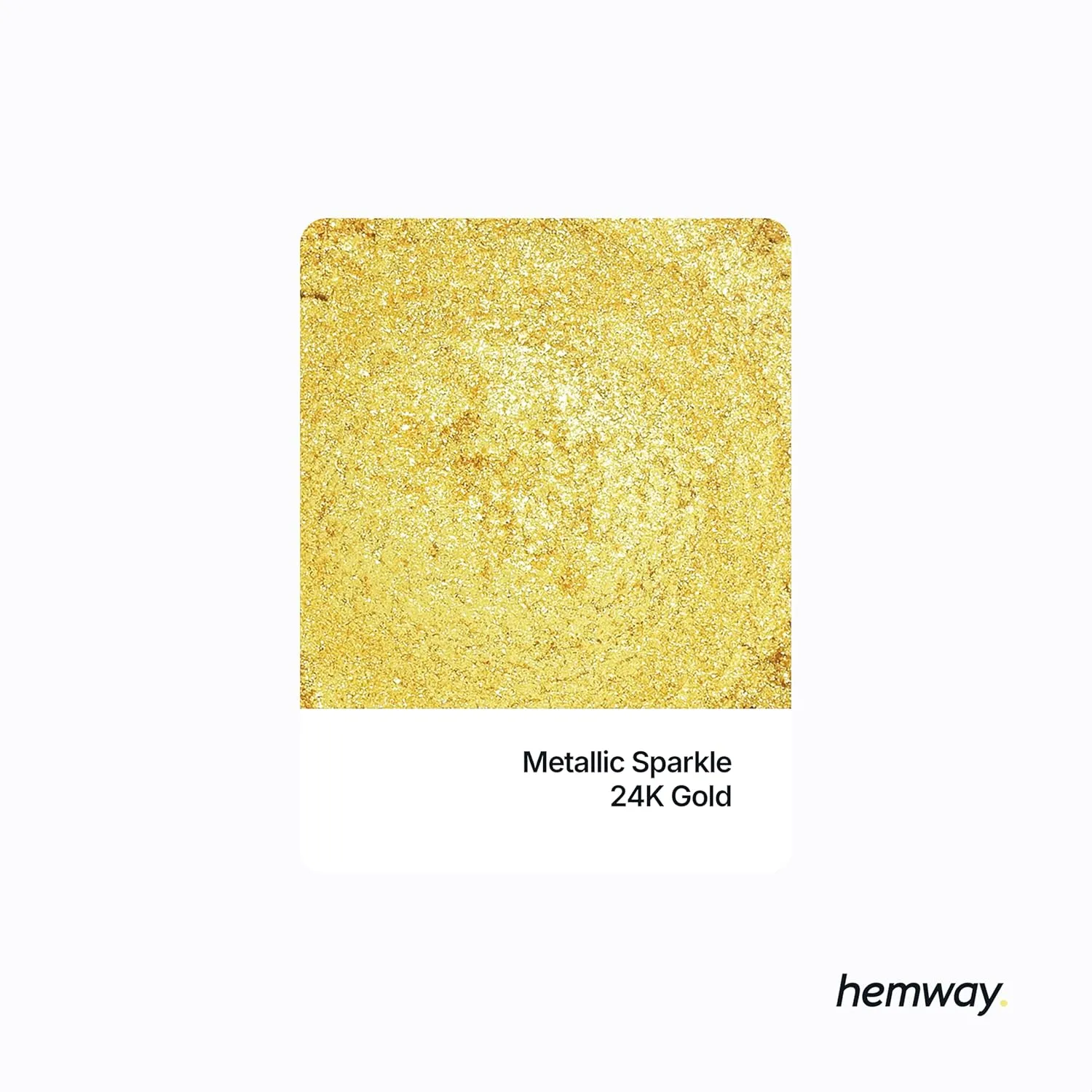 Hemway Mica Pigment Colour Powder Cosmetic Soap Bath Bomb Eyeshadow Nail Art Sparkle Eye Shadow Bath Bombs Pearlescent Foundation Iron Oxide - Metallic Sparkle 24K Gold - 100g / 3.5oz