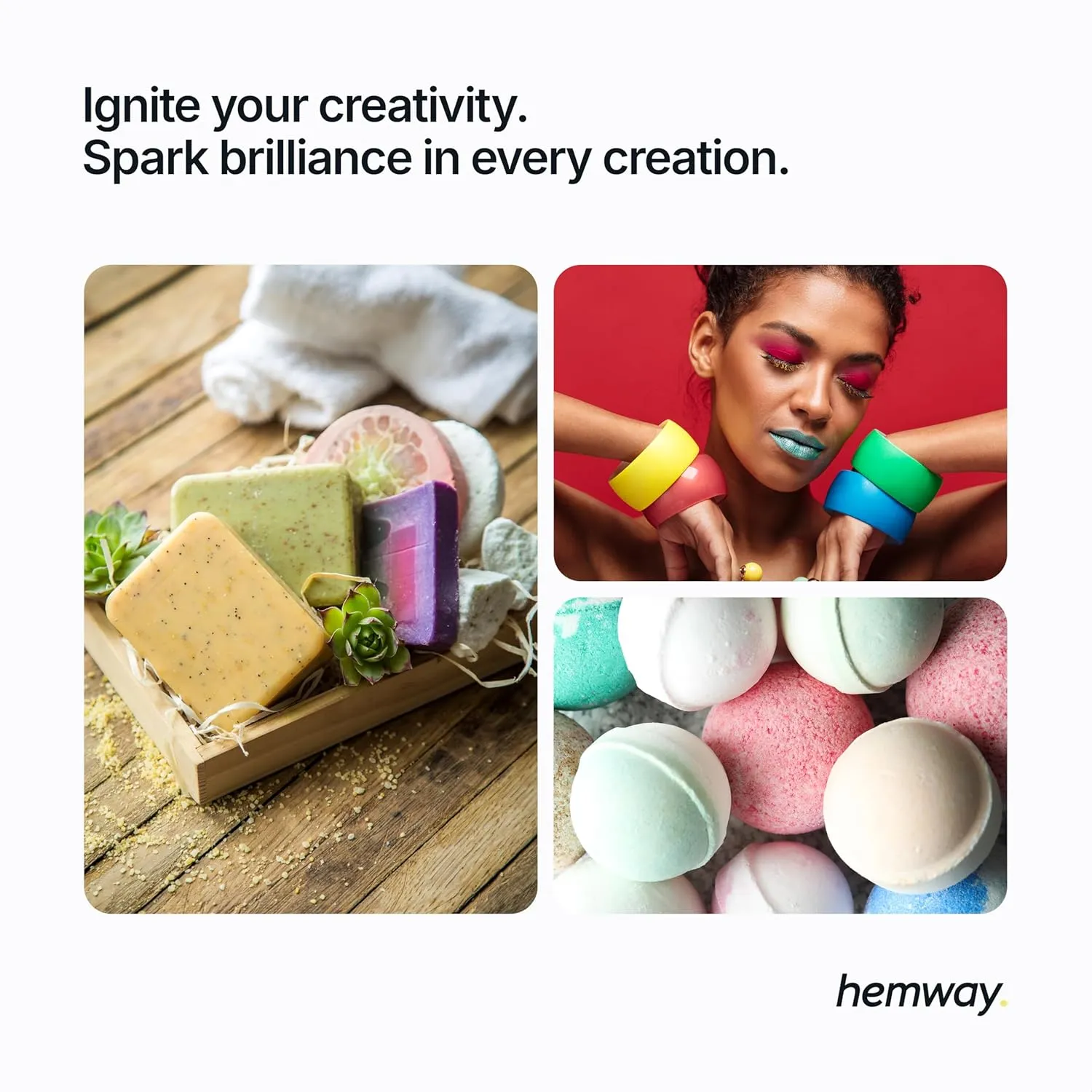Hemway Mica Pigment Colour Powder Cosmetic Soap Bath Bomb Eyeshadow Nail Art Sparkle Eye Shadow Bath Bombs Pearlescent Foundation Iron Oxide - Metallic Sparkle 24K Gold - 100g / 3.5oz