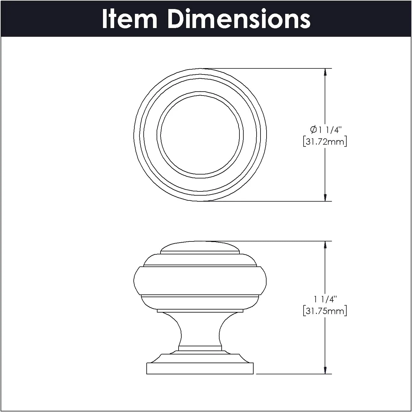 Hickory Hardware P2283-SN-10B P2283-10PACK Zephyr Pack of (10) - 1-1/4 Inch Mushroom Cabinet Knobs/Drawer Knobs