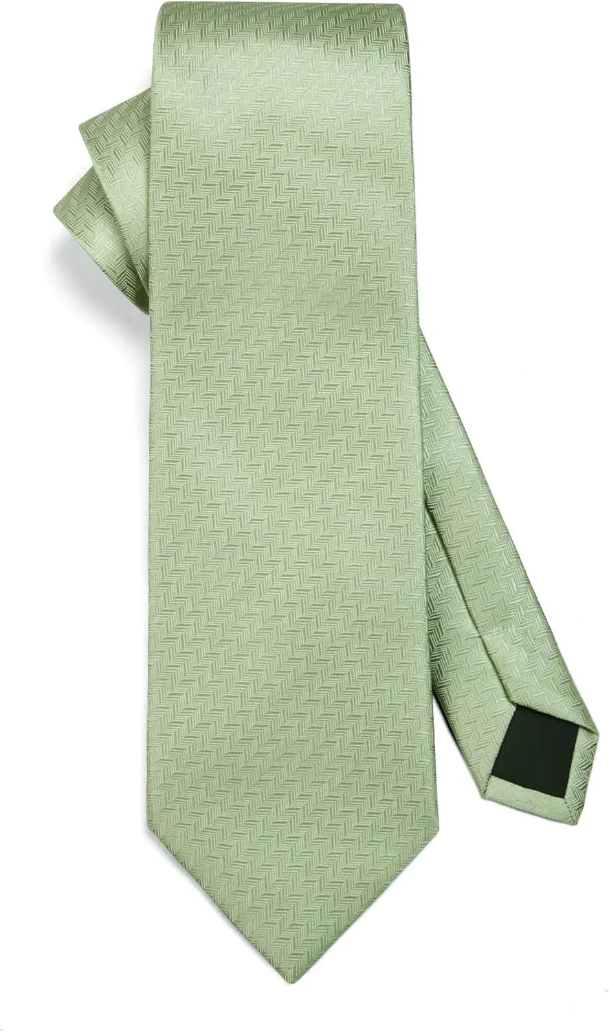 HISDERN Ties for Men Solid Houndstooth Neckties Handkerchief Formal Business Tie & Pocket Square Set Wedding Party