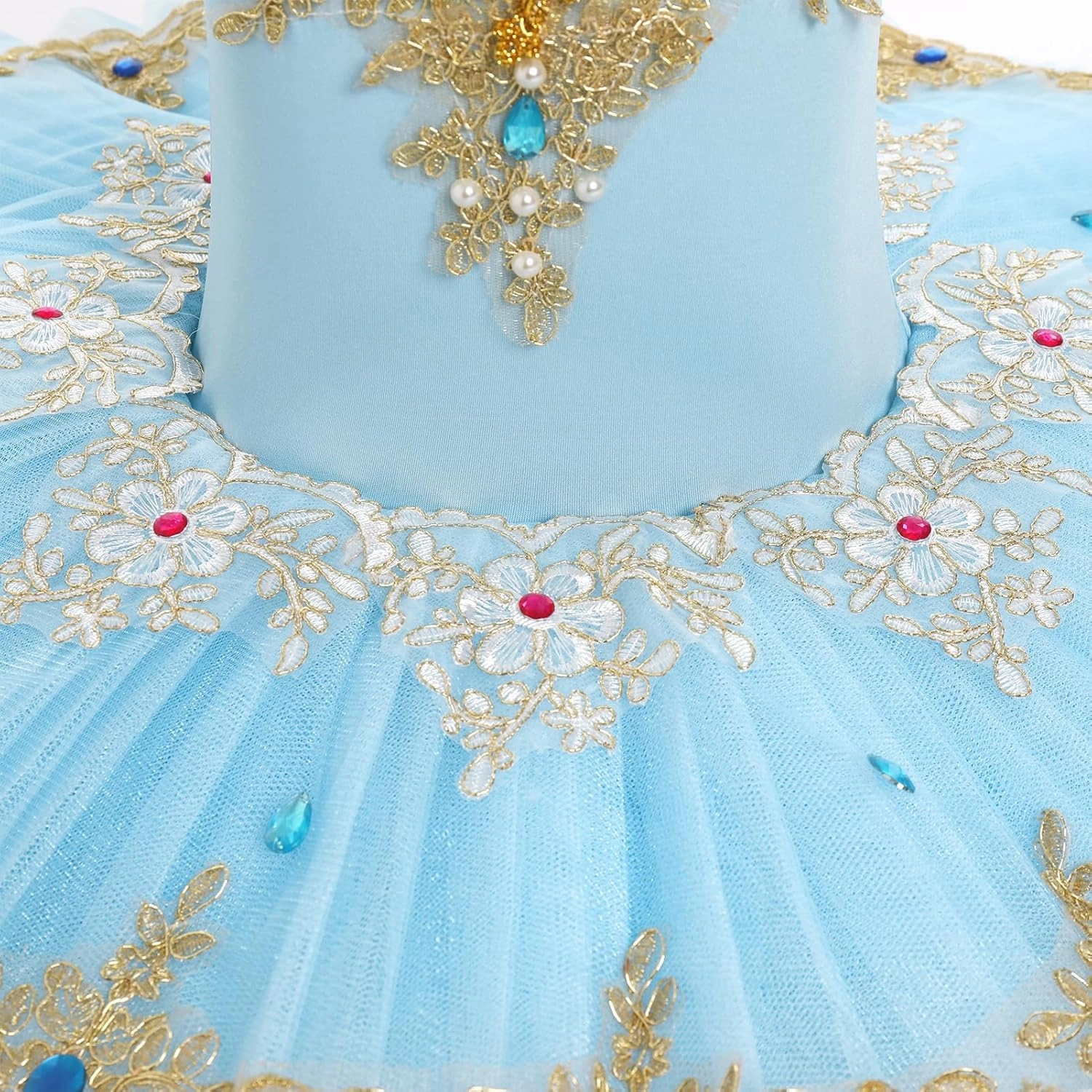 IBAKOM Little Ballerina Swan Lake Costume Shiny Seuqins Girl Ballet Leotard Platter Tutu Professional Toddler Ballet Dress