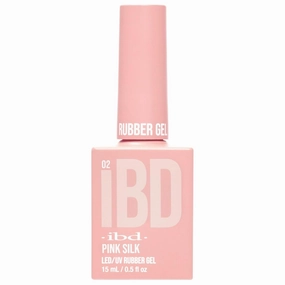IBD Rubber Gel Polish - Pink Silk, LED/UV Soak Off Builder Gel for Nails, Strengthening Base Coat for Nail Polish & Extensions, 0.5 fl oz