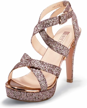 IDIFU Women's Dress Platform High Heels Strappy Heeled Sandals Open Toe Ankle Strap Shoes for Women Wedding Bridal Homecoming