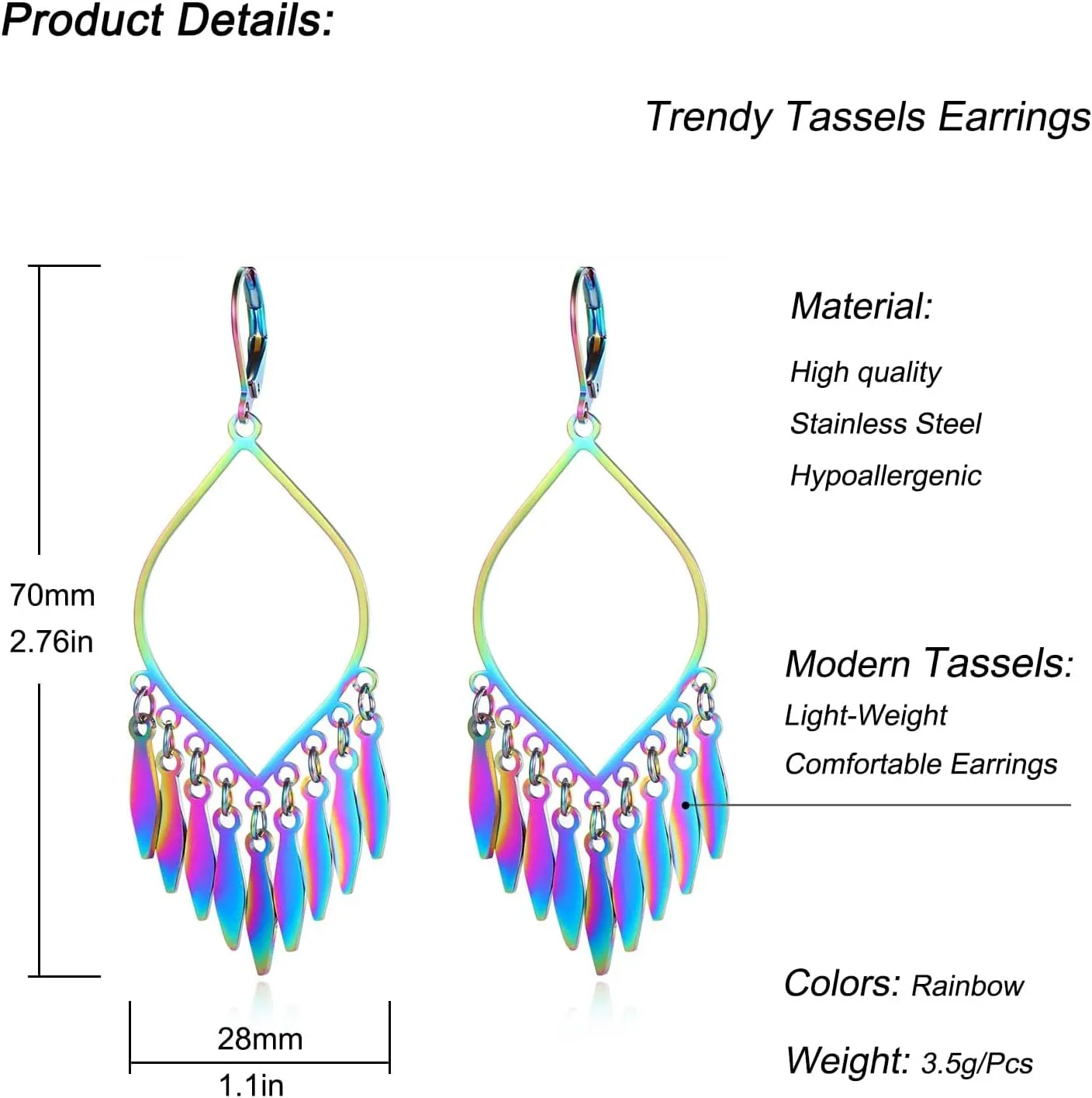 Indian Earrings For Women, Chandelier Earrings, Boho Feather Gold Tassel Dangling Bollywood Leaf Dangle Large Statement Bohemian Jewelry Mexican Long Drop Black Earrings With Lever Backs
