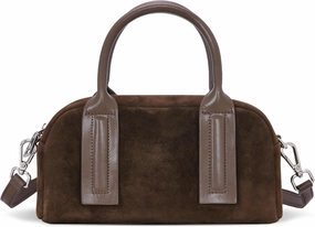 Iswee Suede Bag Designer Crossbody Bags for Women Small Shoulder Purse Ladies Handbags Travel Work Bag