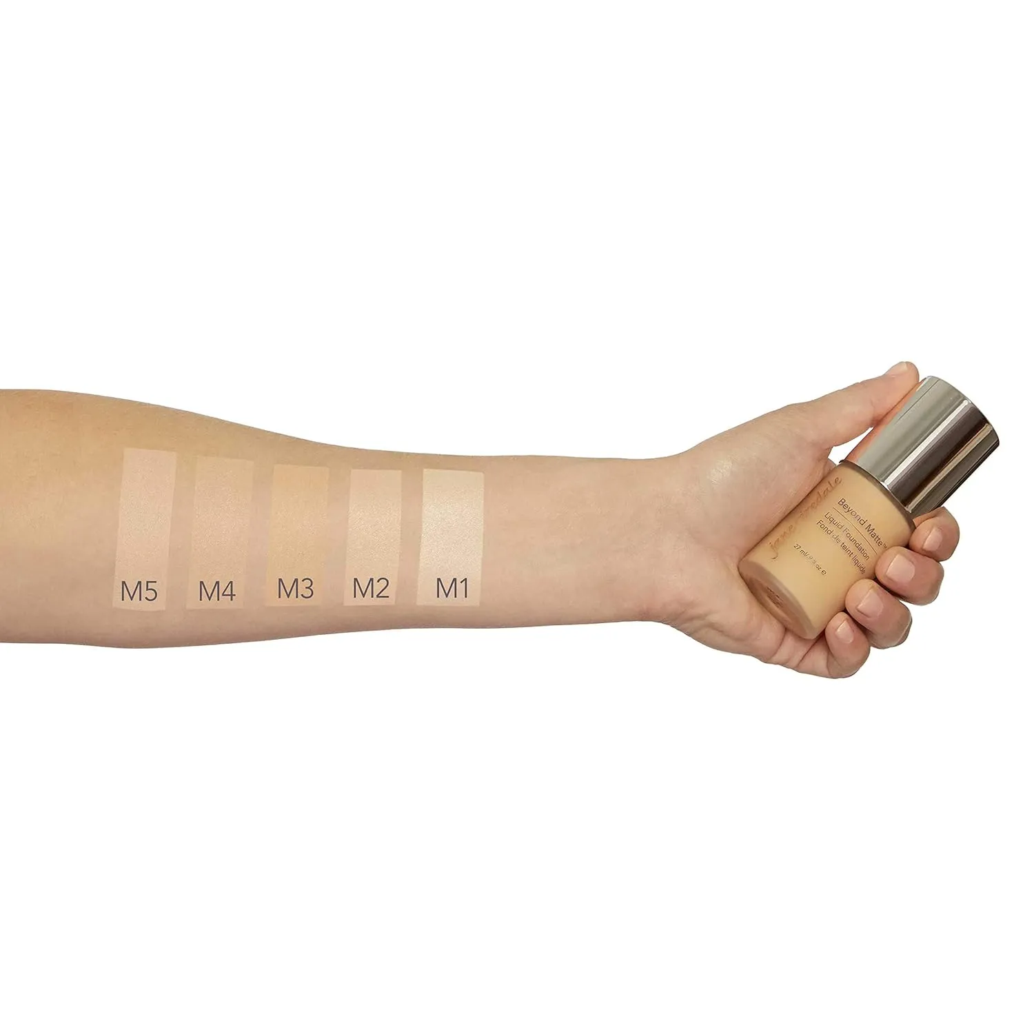 jane iredale Beyond Matte 3-in-1 Liquid Foundation Lightweight, Buildable Coverage with a Semi Matte Finish Vegan, Clean & Cruelty-Free Makeup