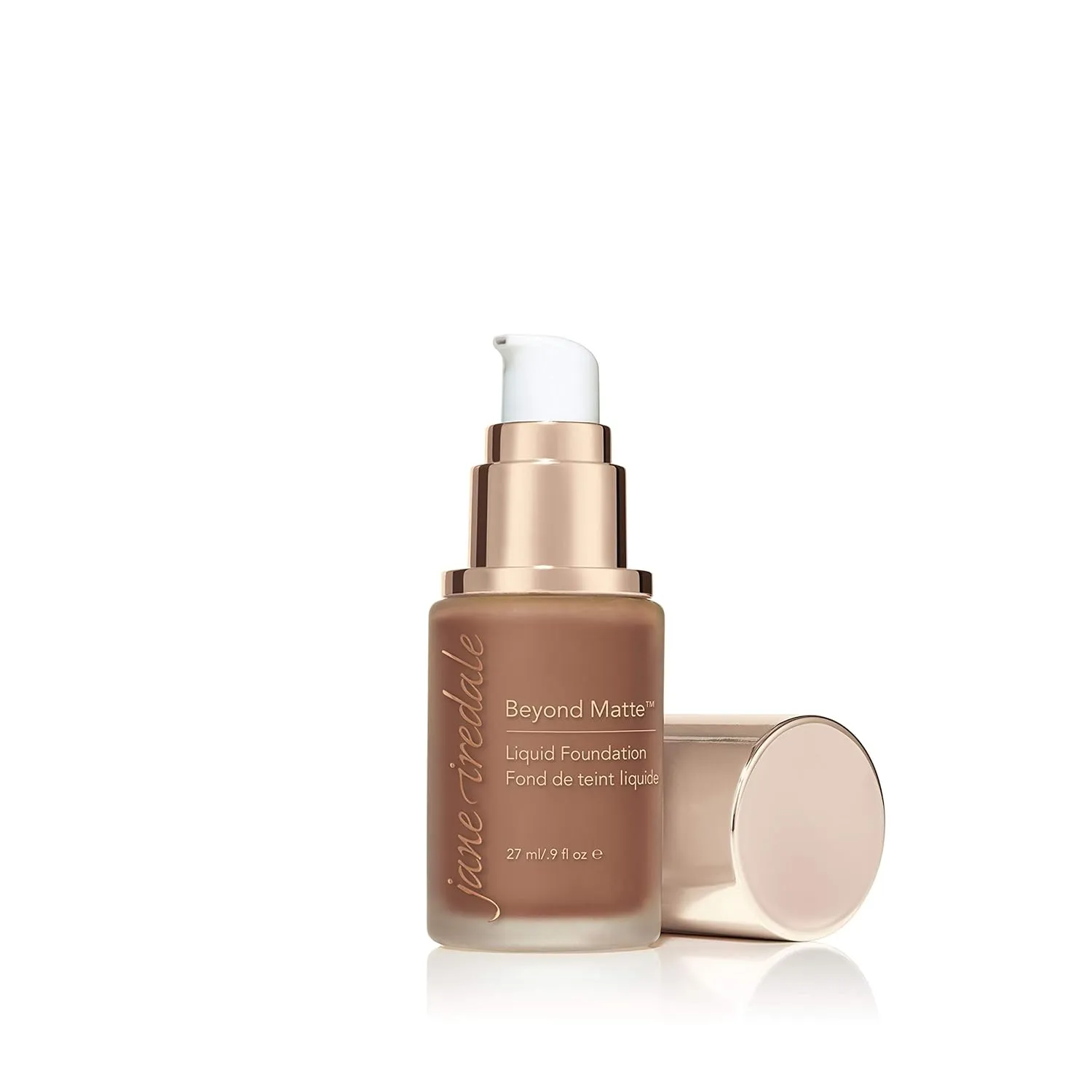 jane iredale Beyond Matte 3-in-1 Liquid Foundation Lightweight, Buildable Coverage with a Semi Matte Finish Vegan, Clean & Cruelty-Free Makeup