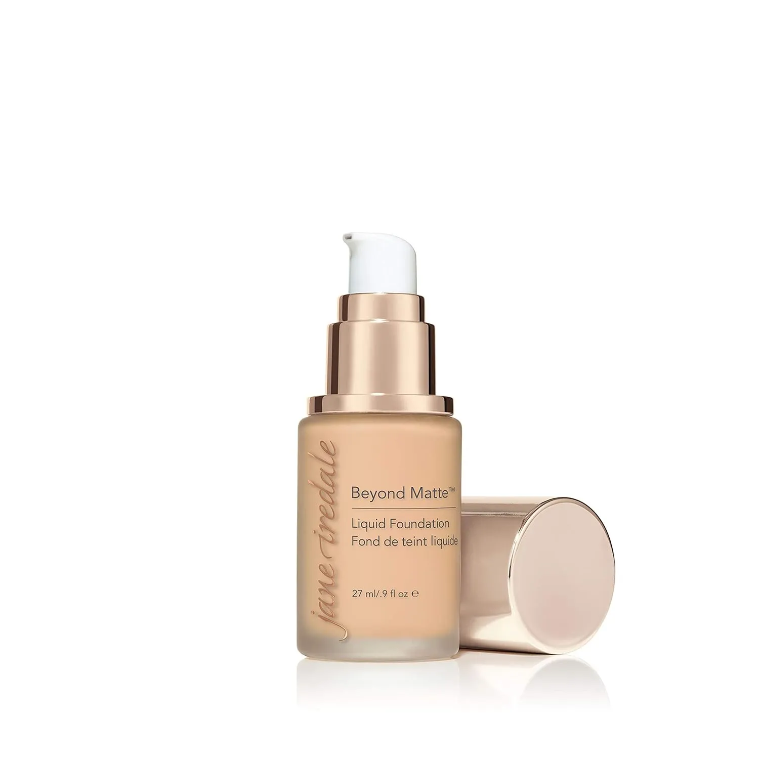 jane iredale Beyond Matte 3-in-1 Liquid Foundation Lightweight, Buildable Coverage with a Semi Matte Finish Vegan, Clean & Cruelty-Free Makeup
