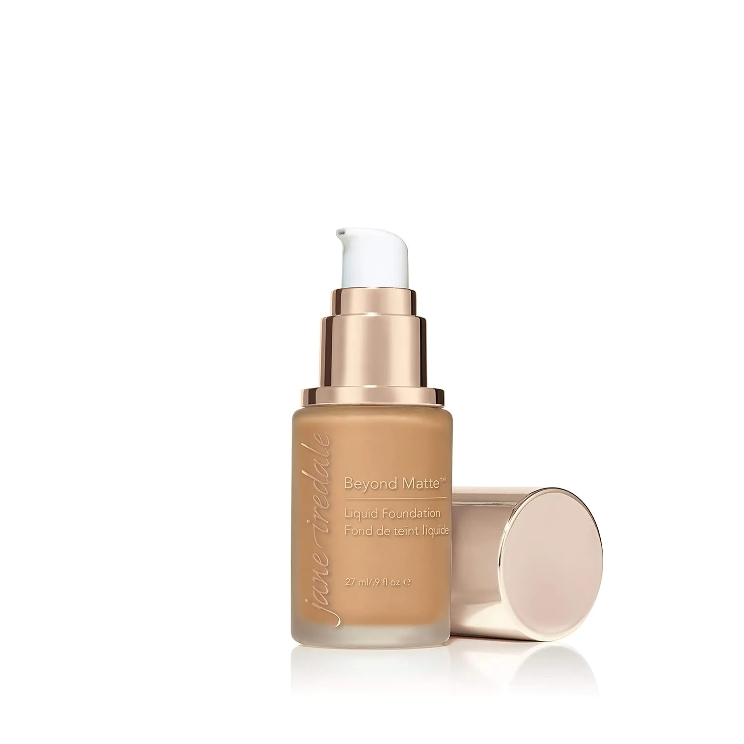 jane iredale Beyond Matte 3-in-1 Liquid Foundation Lightweight, Buildable Coverage with a Semi Matte Finish Vegan, Clean & Cruelty-Free Makeup
