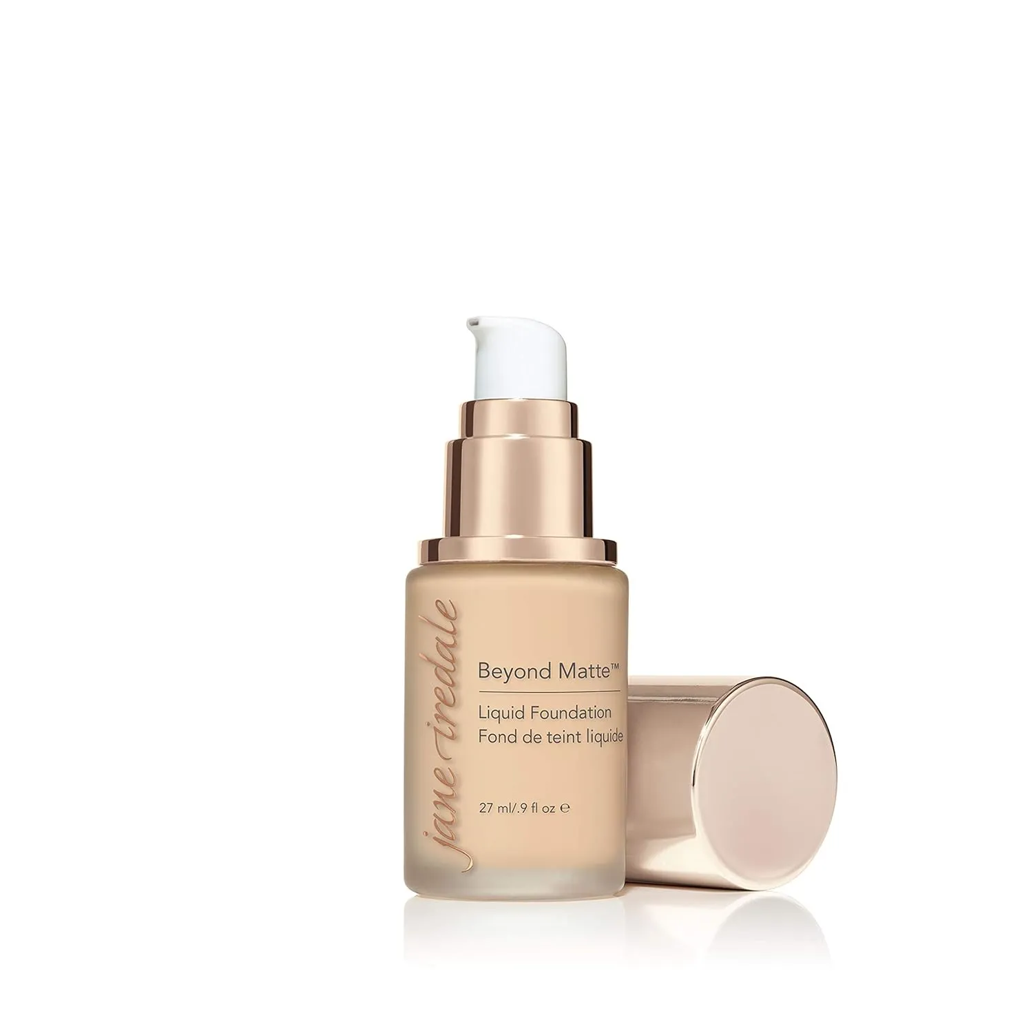jane iredale Beyond Matte 3-in-1 Liquid Foundation Lightweight, Buildable Coverage with a Semi Matte Finish Vegan, Clean & Cruelty-Free Makeup