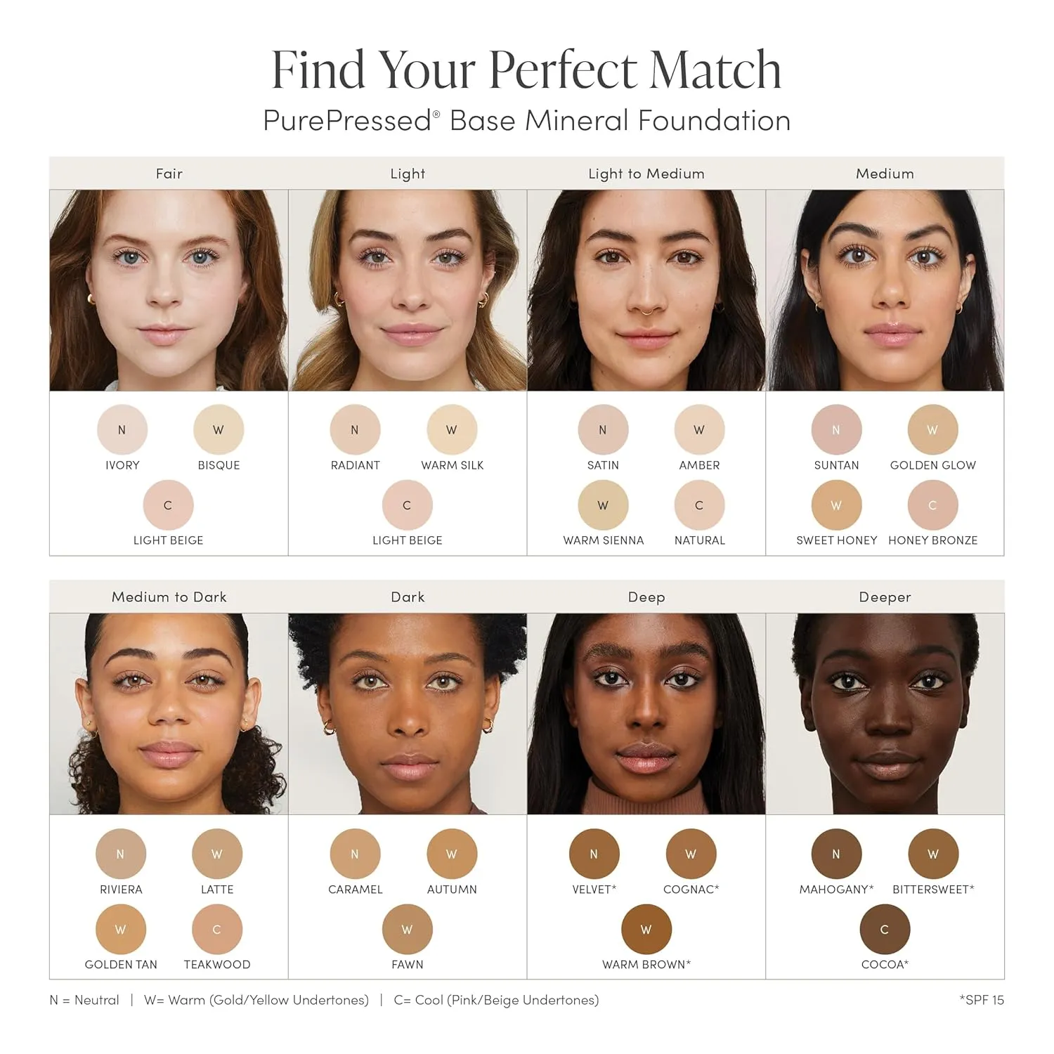 jane iredale PurePressed Base Mineral Foundation Refill or Refillable Compact Set| Semi Matte Pressed Powder with SPF | Talc Free, Vegan, Cruelty-Free