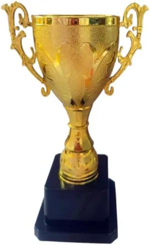 Jilukibo Plastic Gold Trophies Winner Award for Competitions, Award Trophy Cup for Sports Tournaments, Birthday Party Games, Achievements and Championships