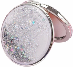 Jojomis Make-up Mirror Compact Mirror Portable Hand Mirror Round Mini Mirror - Silver, Round