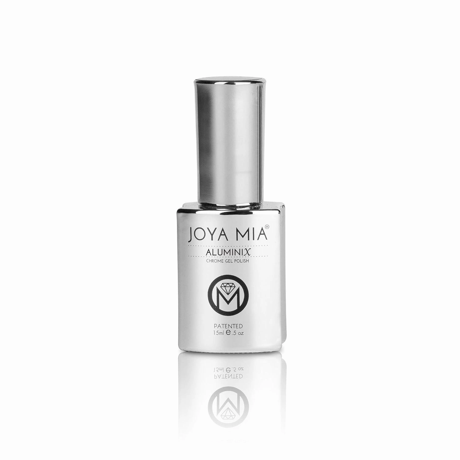 JOYA MIA Aluminix Super shiny Silver Base for Chrome Gel Nail Polish, use without silver base to get Jelly Nail effect, Long Lasting Easily Soak Off 15ml