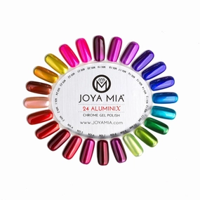 JOYA MIA Aluminix Super shiny Silver Base for Chrome Gel Nail Polish, use without silver base to get Jelly Nail effect, Long Lasting Easily Soak Off 15ml