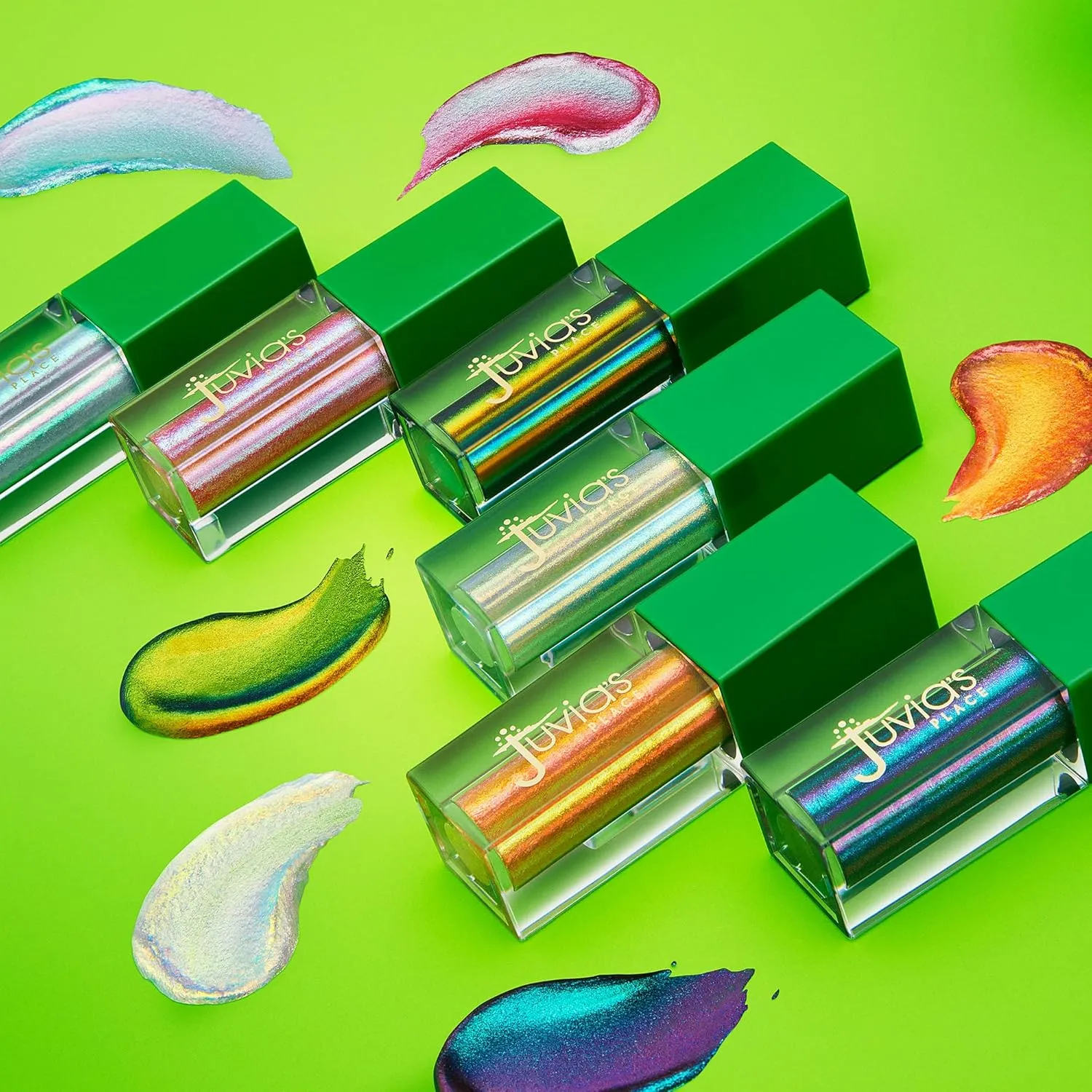 Juvia's Place Liquid Eyeshadow Culture 2 Ajebo - Multichrome, Metallic, Glitter & Iridescent Eyeshadow, Sparkly Eye Shimmer