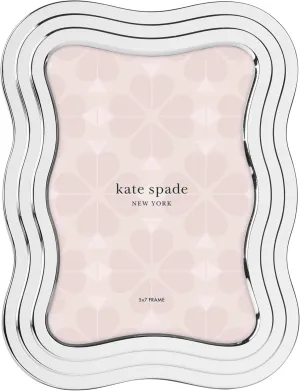 kate spade new york South Street 5' x 7' Silver Wavy Frame