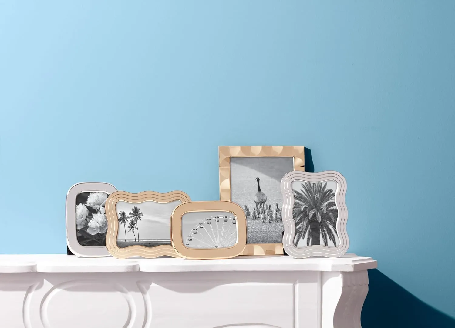 kate spade new york South Street 5' x 7' Silver Wavy Frame