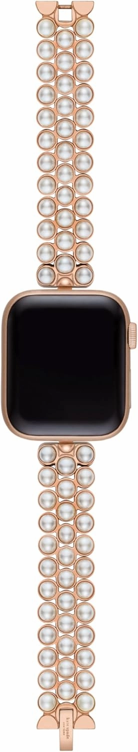 Kate Spade New York Designer Interchangeable Stainless Steel Band Compatible with Your 38/40/41mm Apple Watch Series 9/8/7/6/5/4/3/2/1/SE