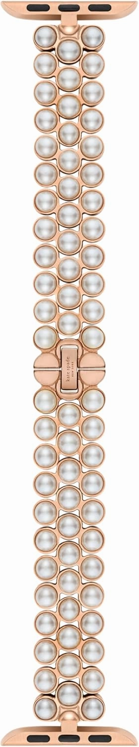 Kate Spade New York Designer Interchangeable Stainless Steel Band Compatible with Your 38/40/41mm Apple Watch Series 9/8/7/6/5/4/3/2/1/SE