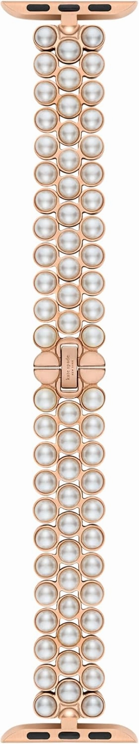 Kate Spade New York Designer Interchangeable Stainless Steel Band Compatible with Your 38/40/41mm Apple Watch Series 9/8/7/6/5/4/3/2/1/SE