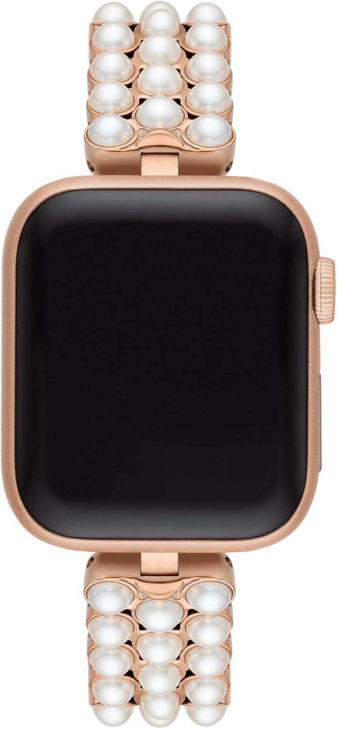 Kate Spade New York Designer Interchangeable Stainless Steel Band Compatible with Your 38/40/41mm Apple Watch Series 9/8/7/6/5/4/3/2/1/SE