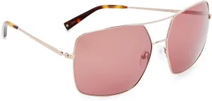 KENDALL   KYLIE Women's Sophie Aviator Sunglasses, Shiny Rose Gold/Sienna, One Size
