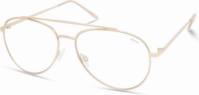 Kenneth Cole REACTION unisex adult Kc1511-b Blue Light Blocking Eyewear Frames, Shiny Rose Gold, 59mm US