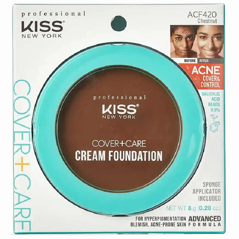 Kiss New York Cover Care Cream Foundation-12 Color