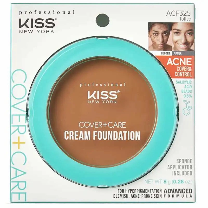 Kiss New York Cover Care Cream Foundation-12 Color