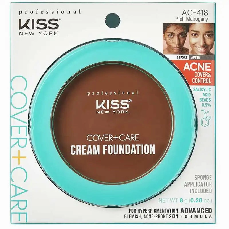 Kiss New York Cover Care Cream Foundation-12 Color