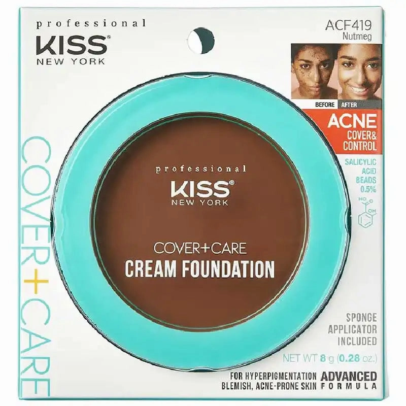 Kiss New York Cover Care Cream Foundation-12 Color