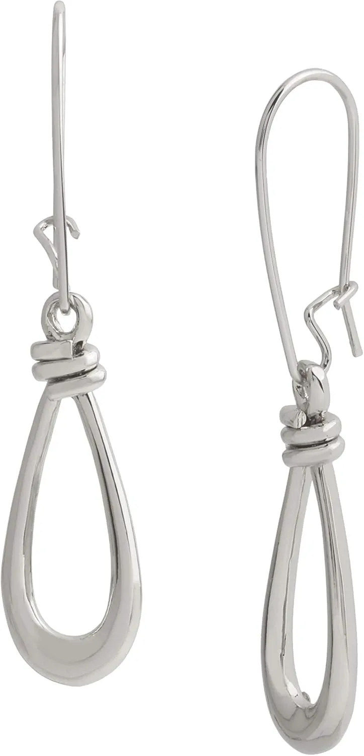 Knotted Open Dangle Earrings