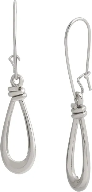 Knotted Open Dangle Earrings