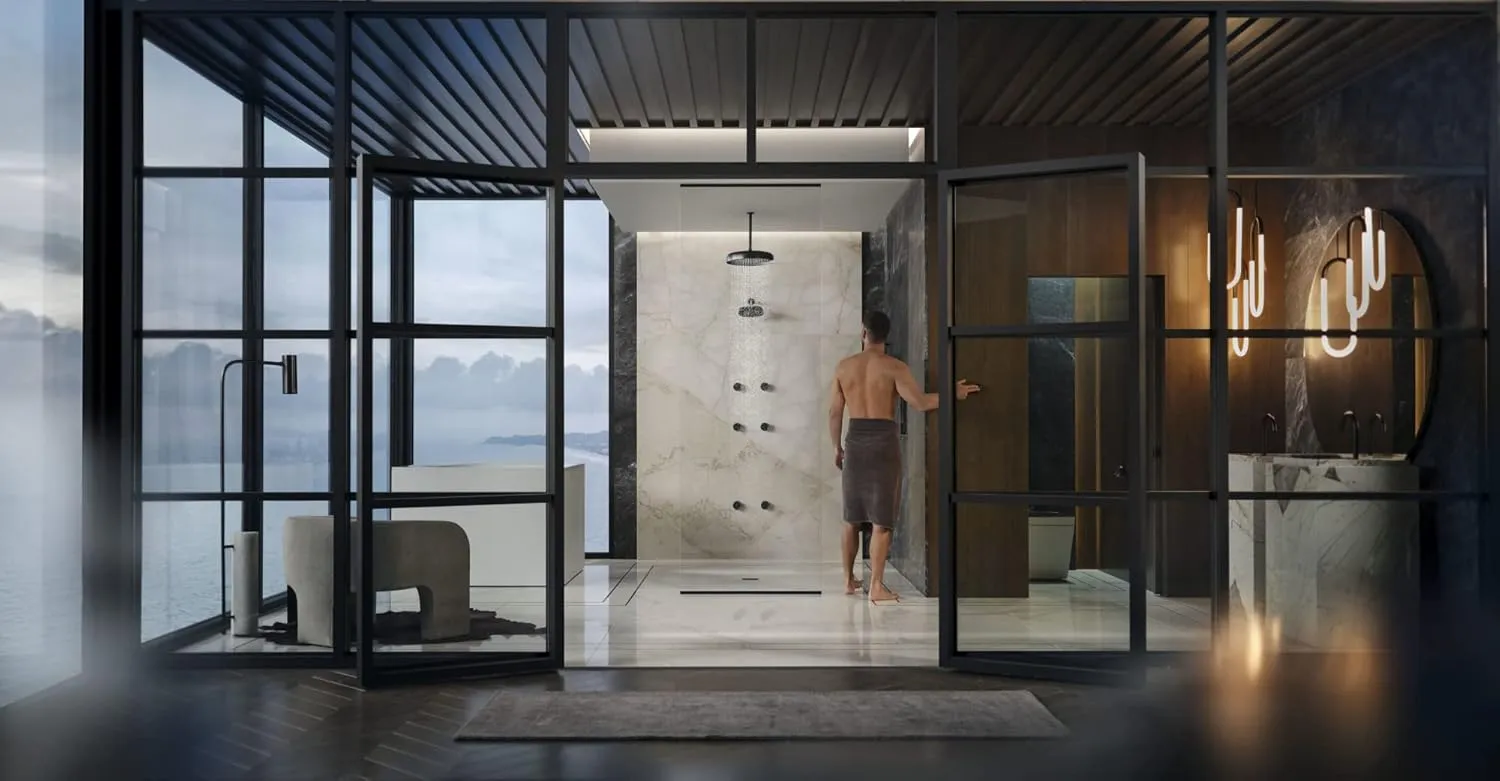 KOHLER 28214-BL Anthem Shower Digital Control for Personalized Shower Experience with Eco-Mode & Adjustable Dial, Matte Black