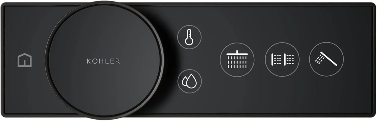 KOHLER 28214-BL Anthem Shower Digital Control for Personalized Shower Experience with Eco-Mode & Adjustable Dial, Matte Black