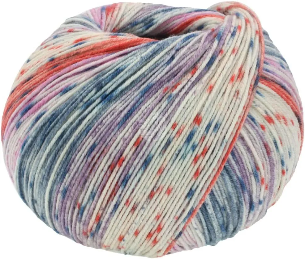 Lana Grossa Meilenweit 100 Seta Cocoon Yarn, #3361 Multi