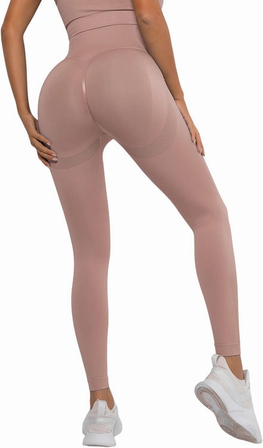 Leggings for Women Tummy Control Elastic High Waisted Yoga Pants Soft Scrunch Butt Lift Pull On Casual Workout Tights