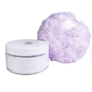 Lilac Silk Powder Boxed Gift Set - 8 oz Jar Silk Powder and Silky Violet Powder Puff - Large Size