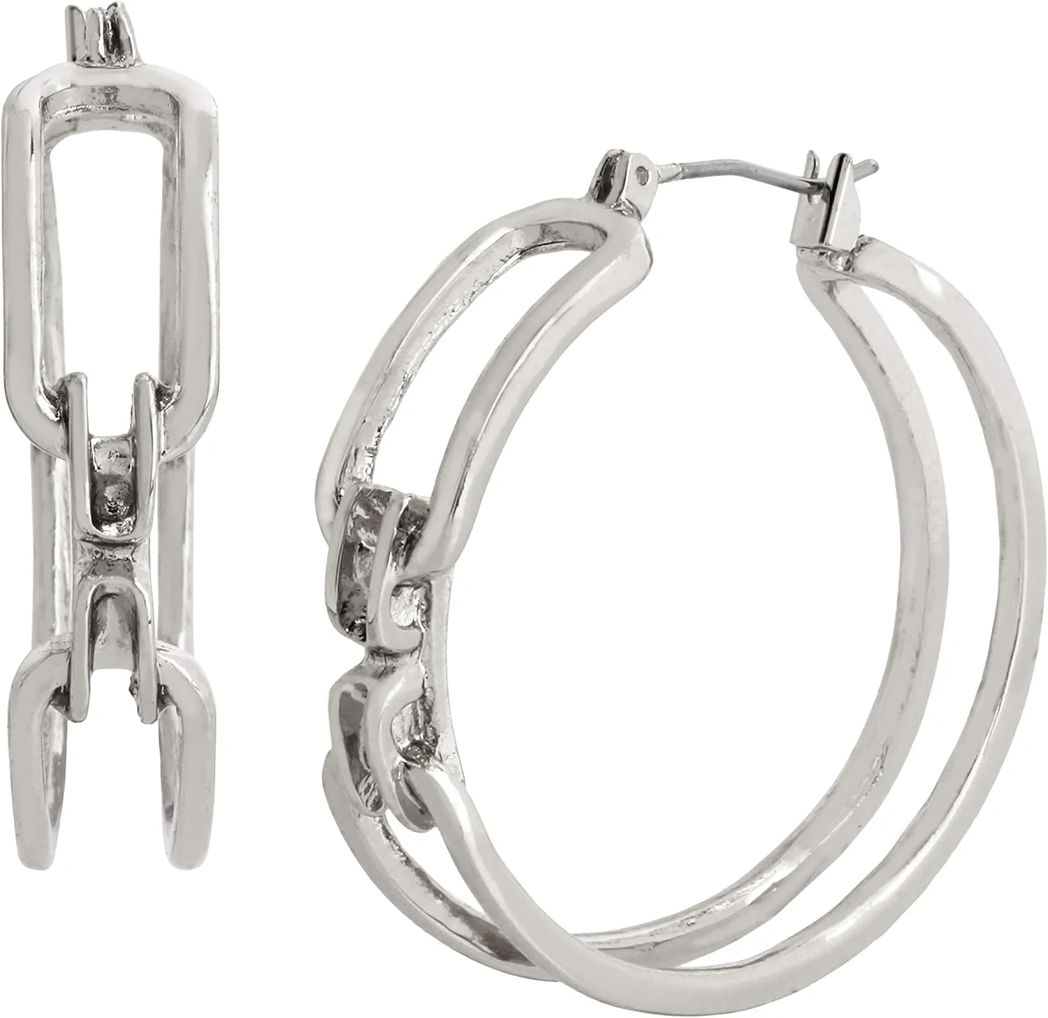 Link Open Hoop Earrings