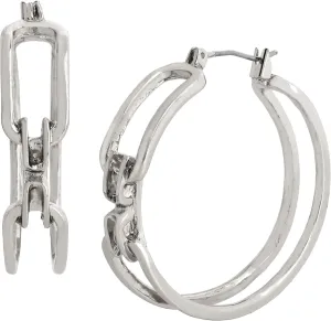 Link Open Hoop Earrings