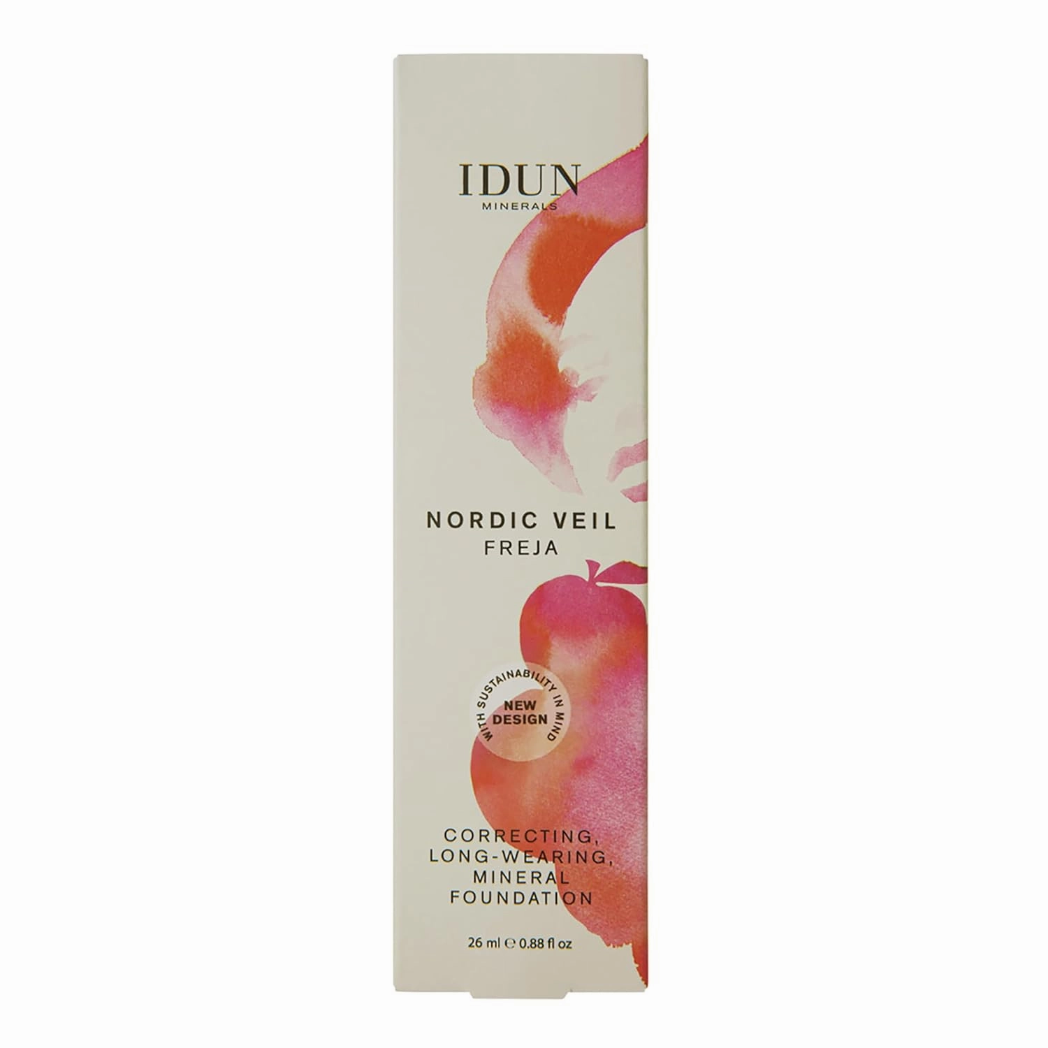 Liquid Nordic Veil Foundation - Full and Poreless Coverage, Long Lasting, Soft Matte Finish - Purified and Safe for Sensitive Skin - 306 Freja - Light Medium Warm - 0.88 oz